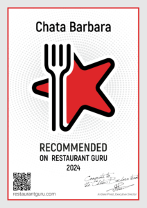 Certifikát Restaurant Guru 2024